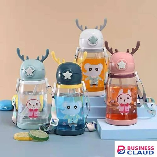600Ml Student Sports Water Bottle with Straw - 2