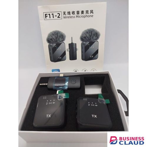 F11-2 Portable Wireless Microphone with Charging Case for On-the-Go Content Creators and Professionals