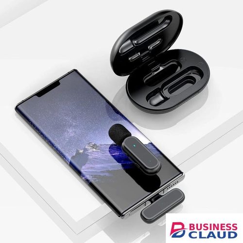 Plug-and-Play Wireless Lavalier Microphones – Noise Reduction, Type-C & iOS Compatibility, Clear Audio for Vlogging & Interviews