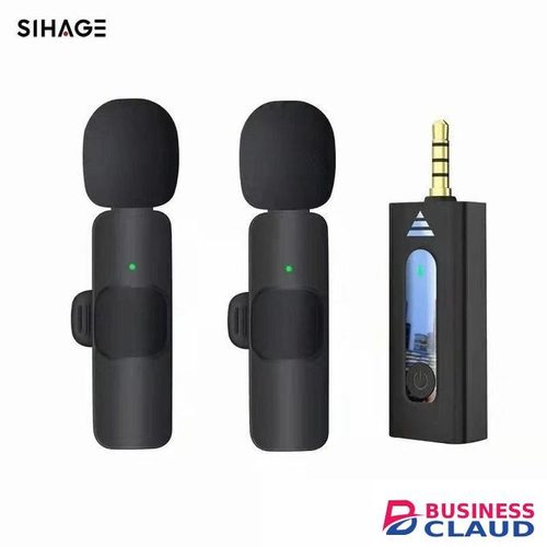 K35 Wireless Lavalier Microphone with Dual Clips – Ideal for Podcasts, Interviews, and Filmmaking