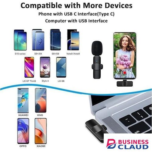 Portable Wireless Lavalier Mic with Advanced Noise Reduction for Streaming