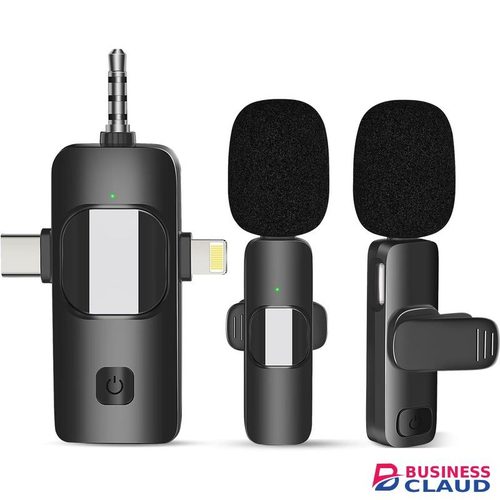 Wireless Lavalier Microphone for Live Streaming, Outdoor Interviews, and Noise-Free Recording