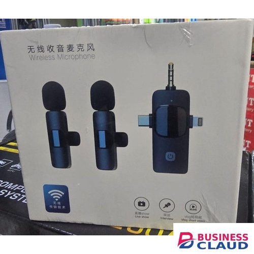 Compact & Lightweight Wireless Microphone With Dual Noise Reduction – Perfect For Outdoor Recording, Public Speaking & Music Production