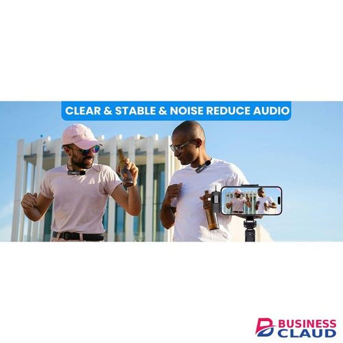 Wireless Lavalier Mic for Clear Outdoor Sound and Professional Streaming