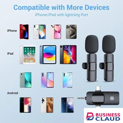 Portable Wireless Lavalier Microphone with Noise Filter – Excellent for Field Recording and Mobile Journalism