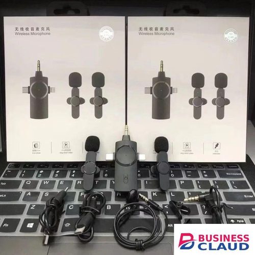 Mini Lavalier 3-in-1 Wireless Microphone – Compact & Lightweight For Bloggers And Social Media Creators
