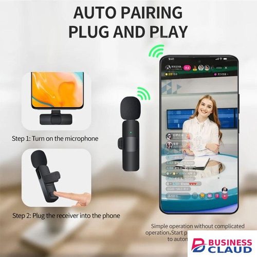 Compact 3-in-1 Lavalier Microphone for Live Streaming and Outdoor Audio