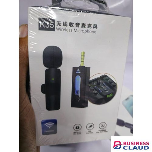 K35 Plug-and-Play Wireless Lavalier Microphone for Vlogging, YouTube, Interviews & Camera Recording