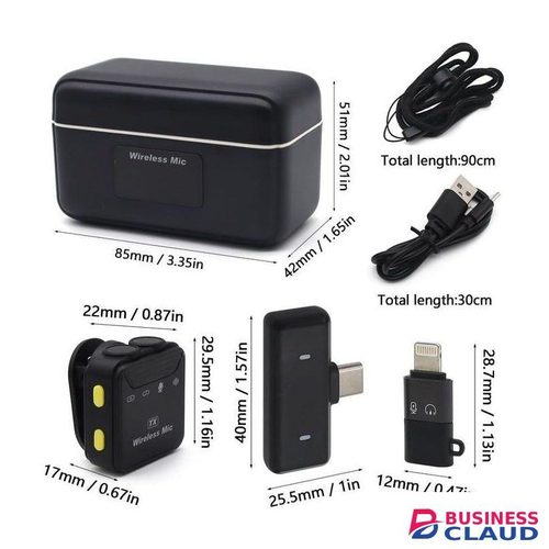 SX23 Wireless Lavalier Mic for Video Recording Compact Design with Long Lasting Charging Case
