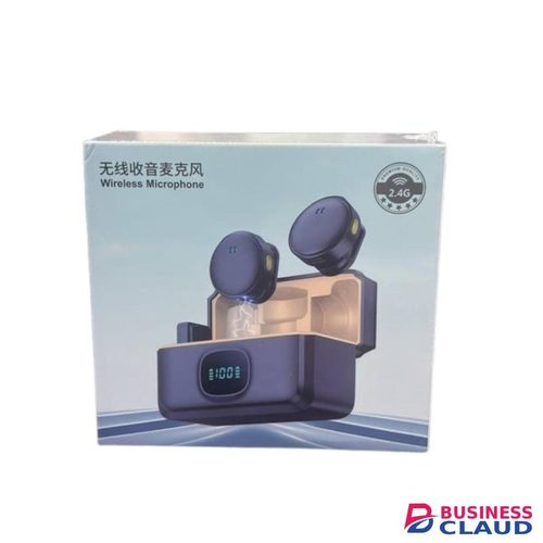 Wireless Lavalier Microphone System – 2.4G Connectivity, Noise Reduction, Magnetic Clip, Portable Charging Case