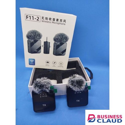 F11-2 Wireless Lavalier Dual Mic – Ideal for Field Interviews & Vlogs