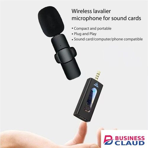 K35 Portable Wireless Lavalier Mic – One-Touch Setup for Quick Recording