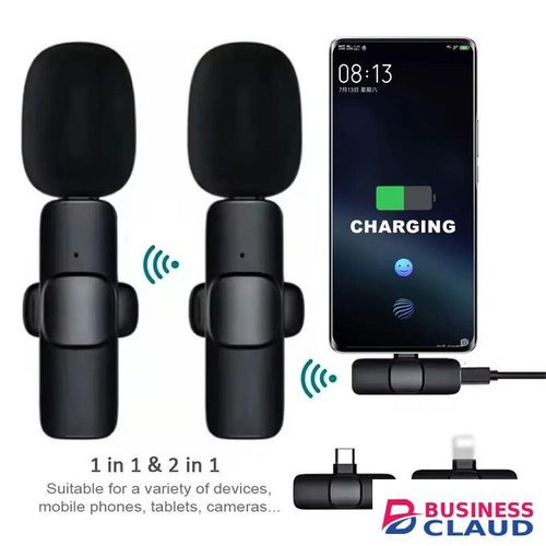 Professional 3-in-1 Lavalier Mic for Clear Audio in Noisy Environments