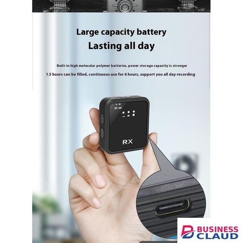 F11 New 3-in-1 Dual Channel Wireless Lavalier Microphone 2Mic Type C Connector for Mobile Phone Video Recording Vlog Interview