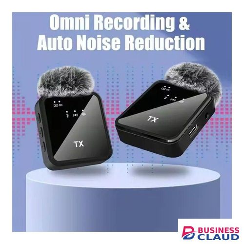 Wireless Lavalier F11-2 Mic Set – 6–8H Runtime, Compact & Lightweight Design