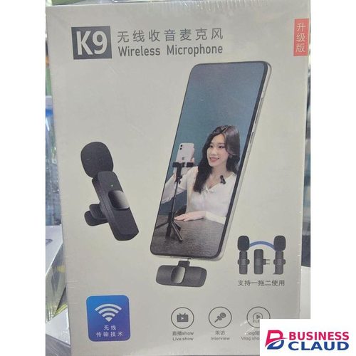 Wireless Lavalier K9 Mic Set for Reels & Educational Videos