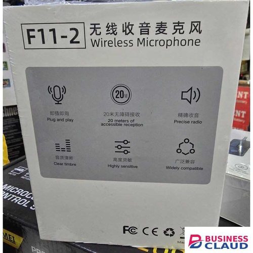Lavalier Dual Wireless Mic F11-2 for Interviews, Podcasts & Online Classes