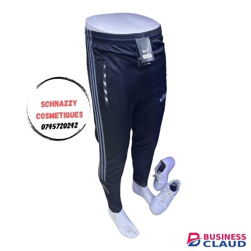 Unisex Track Sports Jogger Pants Elastic Waistband 3 Striped Tracks Modern Athletic Style Convenient Pockets Iconic Soccer Heroes Hiphop Simple Basic Outfit GRAY 3XL