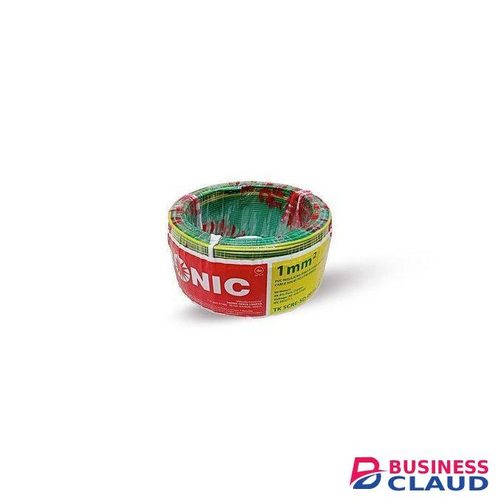 Tronic PVC Insulated Single Core Electrical Cable - Yellow-Green (90 Meters)