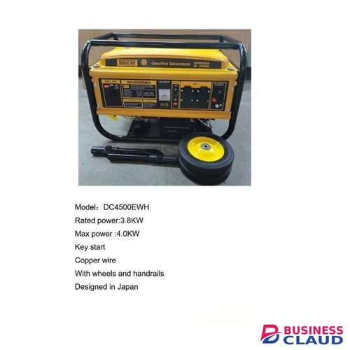 Daichi DC4500EWH 3.8KW Gasoline Generator Key Start Copper Wire With Wheels And Handrails