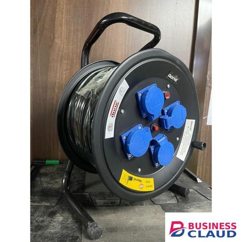 50M 1.5MM Power Extension Reel With 4 Socket Power Cable Extensions,4-way Outlets -Retractable Power Strip,Round extension Cord,mm 99.9% Pure Copper Cable