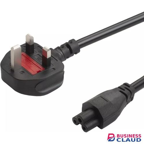 Replacement Laptop Charger Power Lead – UK 3-Pin Plug to IEC C5 Cloverleaf Connector – Durable Mains Power Cord for HP, Dell, Lenovo, Acer, Toshiba & More