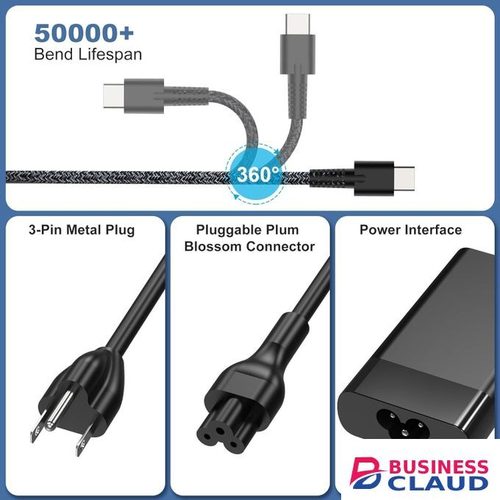 New Slim HP Laptop 65W USB C Charger Power Adapter Replacement for HP Spectre X360,Spectre,Elitebook x360,Elitebook,Envy,Chromebook,Elite x2,ProBook Travel Type C Power Cord Supply