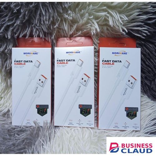 Morimaxe Type C Cable Fast Charging Durable Nylon Braided USB Cord for Phones, Tablets, and Devices Compatible with Quick Charge Power Delivery Long-Lasting Reliable Connection