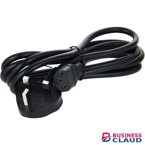 3 Pin UK Power Cord Cable With Fuse For PC, Printer, Computer Monitor 1.2M - A-07-PC-05