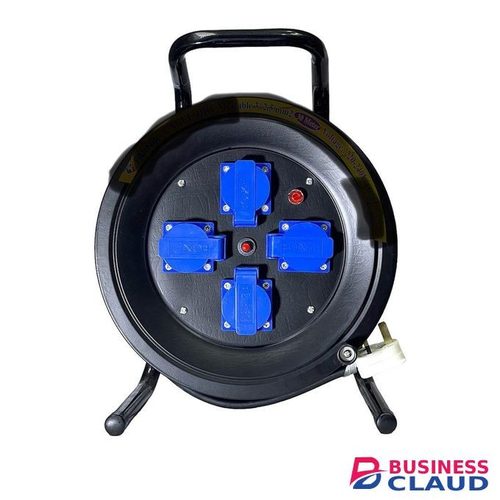 25M, 2.5mm Heavy Duty Extension Cable Reel with Trolley - Extension Cord 4 Power Outlets