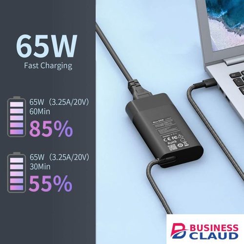 New Slim 65W HP Laptop Charger USB C Replacement for HP Envy X360,Spectre X360,Elitebook X360,Elite X2,Elitebook 840,Chromebook,Envy,Elitebook,ProBook Travel Fast Charger Type C Power Cord Adapter