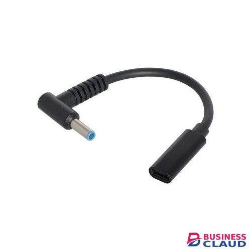 USB-C to Smart Blue Tip Adapter Charging Cable for HP Laptop 19.5v 45w 65w, Female USB C Converter Power Charger Adapter Cord for X360 Pavilion Envy Spectre Elitebook 840 ProBook