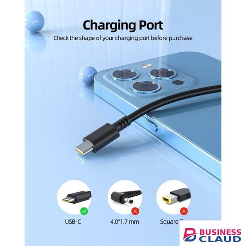 Charger for Lenovo Laptop, Thinkpad, Yoga, USB C Power Connector, (UL Safety Certified), 10Ft Flexible Power Cord, Universal 65/45W AC Adapter