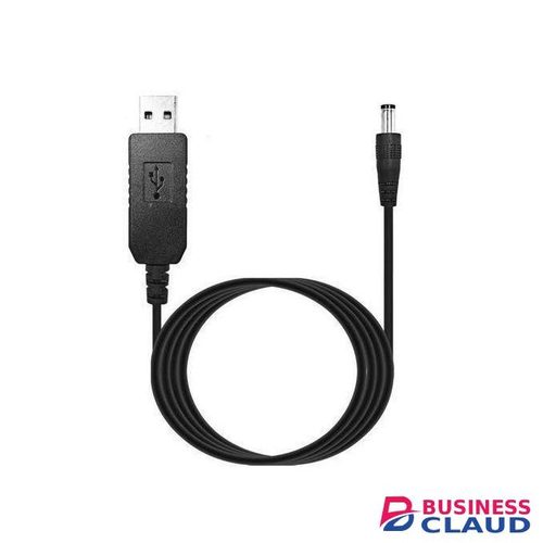 7A USB Power Boost Cable – 5V/9V/12V Fast Charging Converter Cord for DC Devices (100cm) - Black
