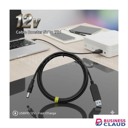 Power USB 5v To DC 12v Cable Lamp FAN Cord Cable DC 5V- 12V USB CONVERTER Cable Wifi Router (12V)