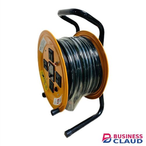 25M 2.5mm Heavy duty Extension cord reel with Winding Handle, Safety Overload leakage Circuit Breaker and Power Switch, 4x Grounded Outlets