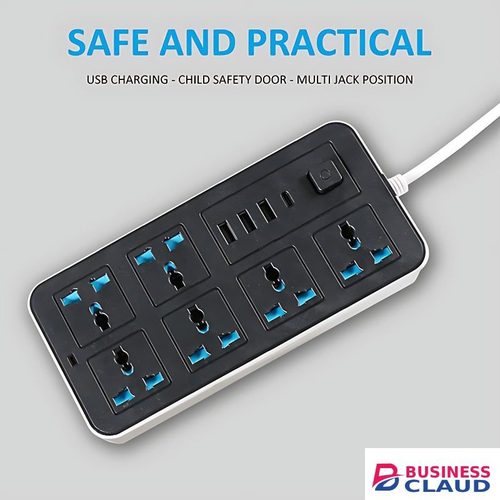 Power Strip 6 AC Sockets & 3 USB 1 Type C Port 6FT Cord+ free gifts