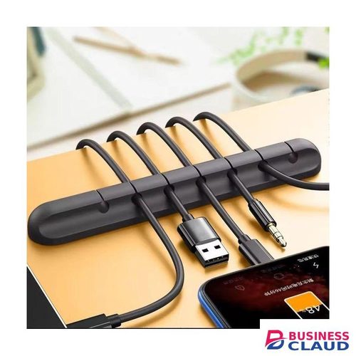 7 slot Cord Desk Holder Winder Desktop Tidy Management Silicone Cable Organizer Clips Holder for Mouse Keyboard Earphone Headset