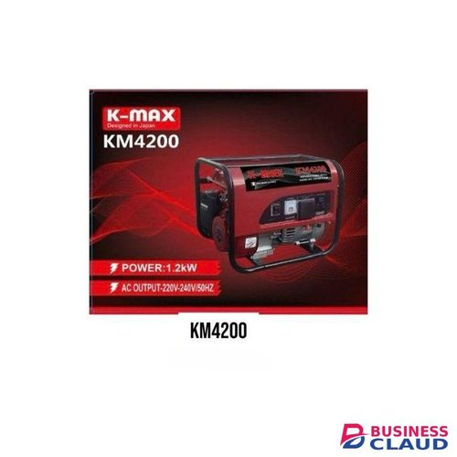 KMAX 1.2KW Petrol Generator, Recoil Start, 5L Tank, 154F Engine