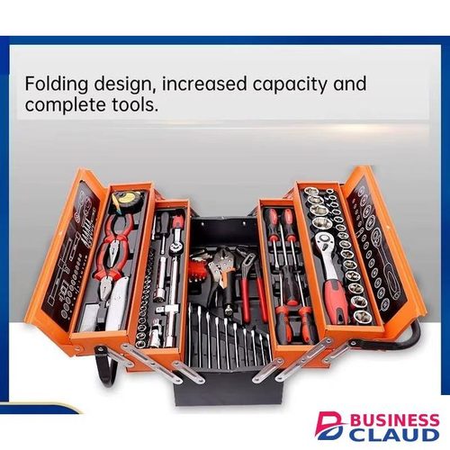 85 Piece Socket Wrench Auto Repair Tool Combination Package Mixed Tool Set, General Household Home Repair And Mechanic's Hand Tool Kit Set With Metal Toolbox Storage Case