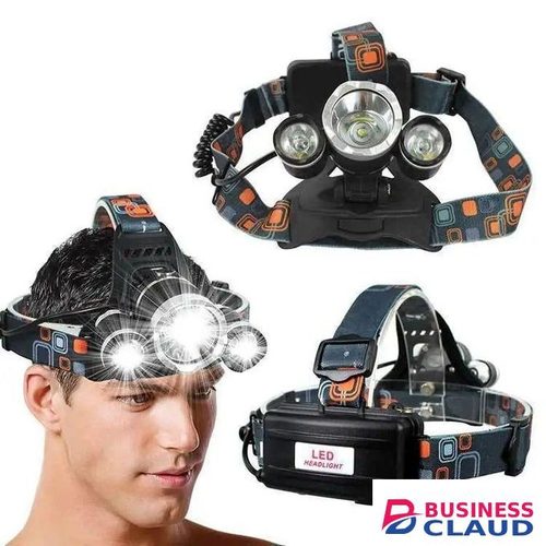 LED Head Lamp With 3 Bright Torches And Weatherproof Features For Fishing, Cycling, And Power Outages