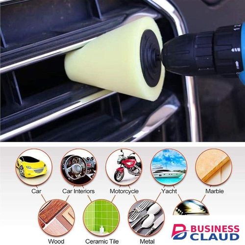 Car Buffers and Polishers Kit for Drill, Drill Polishing Wheel Foam Ball Buffing Pads Sponge Ball for Automotive Car Wheels Care, Metal, Plastic, Ceramic and Glass