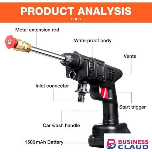 High Pressure Car Washer Gun 24V Electric Power Jet Spray