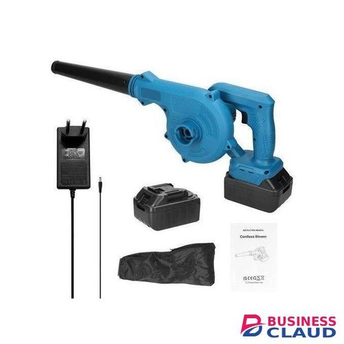 Makita Rechargeable 2-in-1 Blowing And Suction Leaves Dust Collector High Power Cordless Electric Air Blower Multifunctional Portable Vacuum Cleannig Blower Home And Car Cleaning Accessories