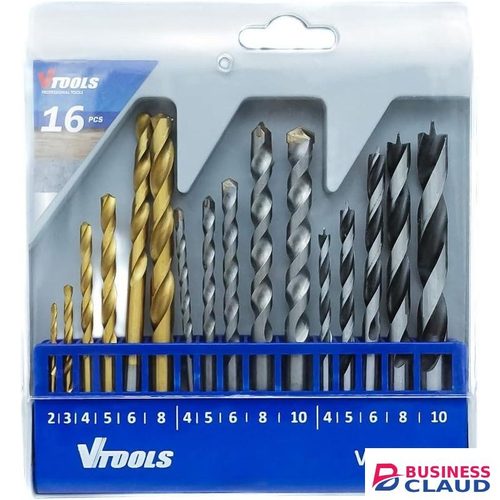 Multipurpose Drill Bits Set-twist drill, masonry drill and wood drill-for Wood, Metal, Masonry