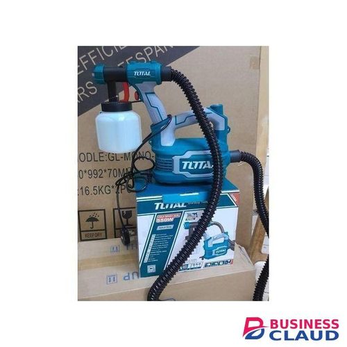 TOTAL Powerful Fine Paint Spraying Gun 550W With Shoulder Rope Hose Pipe