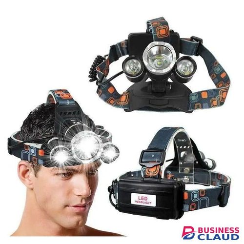 High Power 3 Bulb Rechargeable Headlamp for Camping Hiking Fishing