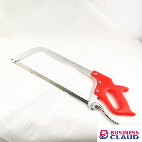 Heavy Duty Manual Meat Bone Saw – Stainless Steel Frame with Ergonomic Handle for Butchery, Kitchen & Slaughter Use