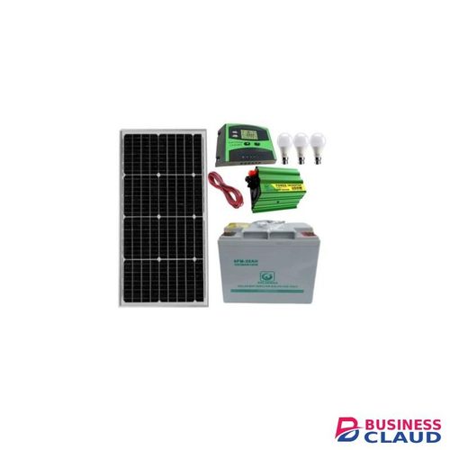 Solarmax 40W Monocrystalline solar panel +26Ah solar battery +300W solar inverter +10ah solar charge controller+3 Dc bulb +5m red,5m black cable