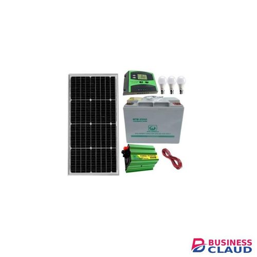 Solarmax 50 W Monocrystalline solar panel +26 ah solar battery +300W solar inverter +10ah solar charge controller +3 Dc bulb +5mred,5m black cable